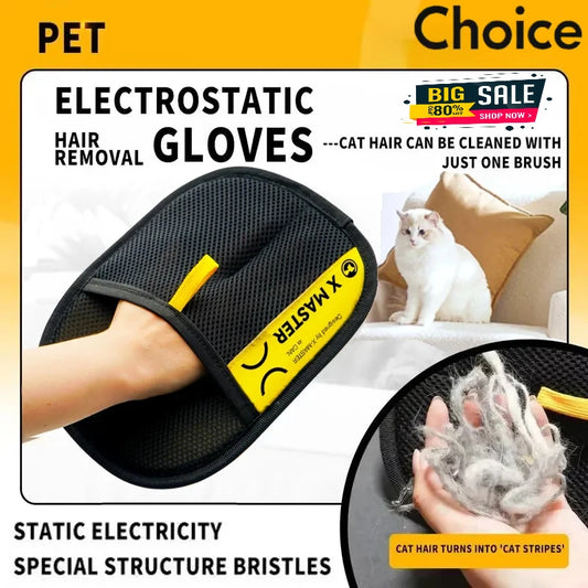 Pet Hair Remover Glove - Reusable Lint Cleaner for Sofa,Bed & Car